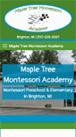 Mobile Screenshot of mapletreemontessori.com